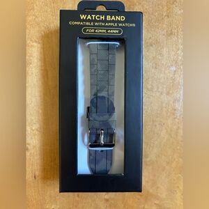 Mens Black/Green Camo Watch Band Compatible‎ With Apple Watch 42mm & 44mm New